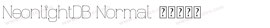 NeonlightDB Normal字体转换